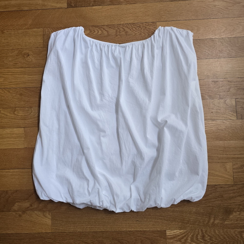 LOFT Ruched Bubble Hem Shell Tank Top| NWOT | Medium - Picture 3 of 6